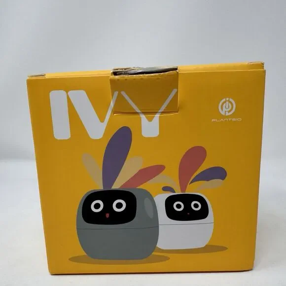 Plantsio Ivy Smart Planter Cute Interactive Pet White *No Measuring Cup* Works!! - Picture 3 of 12